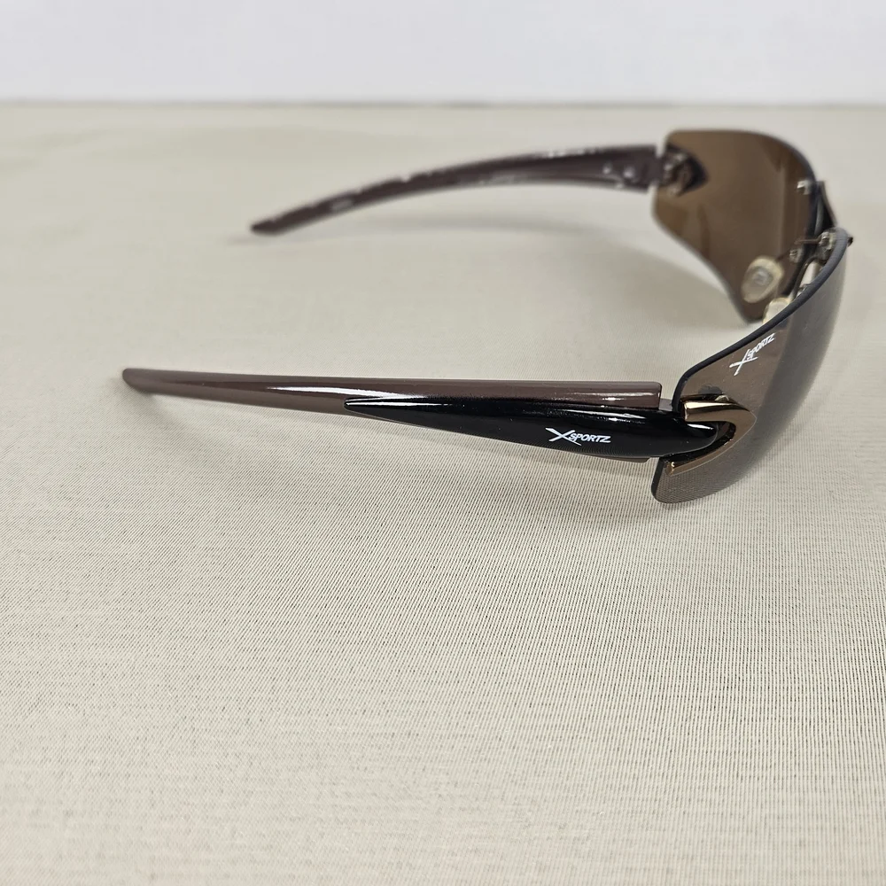 Brown Rimless Men's Sunglasses